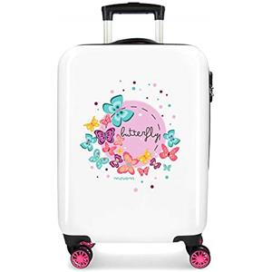 Movom Happy Time Trolley cabina Multicolore 37x55x20 cms Rigida ABS Chiusura a combinazione numerica 32L 2,5Kgs 4 doppie ruote Bagaglio a mano