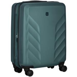 WENGER Motion Valigia Rigida, Trolley da Cabina, Bagaglio a Mano, 36 (43) l, Serratura, Uomo Donna, Viaggi Vacanze, Grigio/Verde