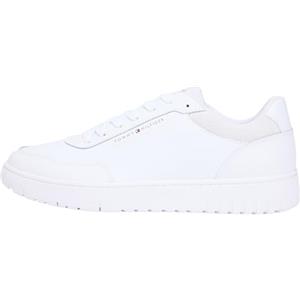 Tommy Hilfiger Scarpe Basse da Uomo TH Basket Core Lite Lth Fm0fm05713, White, 40 EU