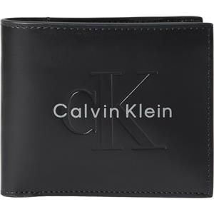 Calvin Klein Bold Billfold W/Coin LV04D1156G Uomo Nero, Taglia Unica