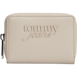 Tommy Jeans Donna Portafoglio Must Small con Branding, Beige (Stone), Taglia Unica