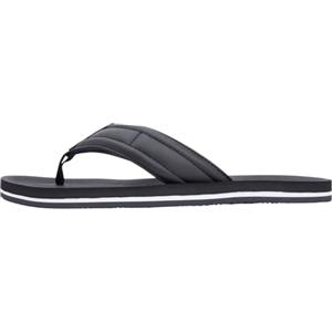 Tommy Hilfiger Uomo Infradito Padded con Fascetta Imbottita, Nero (Black), 45