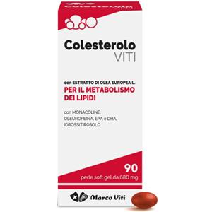 Marco Viti Colesterolo Viti - Integratore Alimentare 90 Perle per il Controllo del Colesterolo e Metabolismo dei Lipidi
