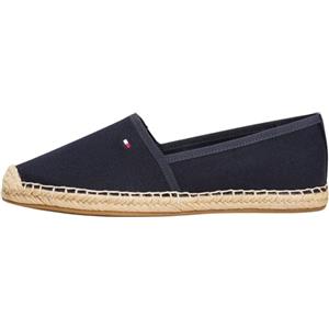 Tommy Hilfiger Donna Espadrillas Flag Canvas con Logo, Blu (Space Blue), 40