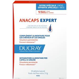 DUCRAY (Pierre Fabre It. SpA) Ducray, Anacaps Expert Capelli e Unghie Caduta Persistente, 90 capsule