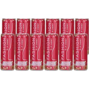 J.P. Chenet JP Chenet - Fashion Fragola & Lampone, Vino frizzante aromatizzato, Cocktail pronto da bere in lattina (12 x 0,25 cl)