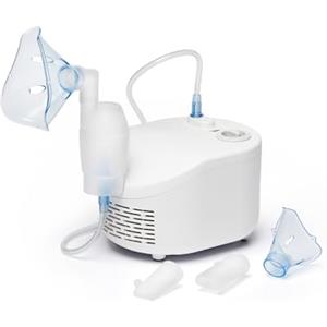 OMRON X101 Aerosol portatile silenzioso per adulti e bambini. Facile da usare e da pulire. Aerosol portatile per il trattamento efficace di malattie respiratorie come raffreddore e allergie