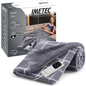Imetec CaldoPlaid Velvet Square - Coperta riscaldante 150x95 cm