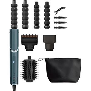 Shark FlexStyle - Styler e Asciugacapelli 5 in 1 - Phon Arricciacapelli, Lisciante, Volumizzante, Diffusore, Concentratore - Evita Danni da Calore - Modello HD456SLEU, Colore Verde Acqua
