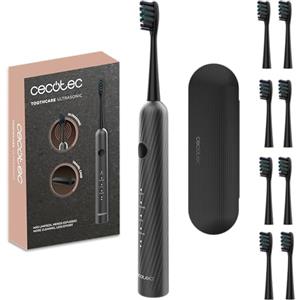 Cecotec Spazzolino Elettrico Sonico ToothCare UltraSonic. 4 Modalità, Fino a 40000 rpm, Timer, Custodia e 8 Testine Ricambio, IPX7, Pulizia Profonda