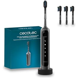 Cecotec Spazzolino Elettrico Sonico con Oscillazione 60° ToothCare DeluxeSwing. 3 Modalità, Leggero e Compatto, Autonomia 40 Giorni, 3 Testine, IPX7, Gengive Protette