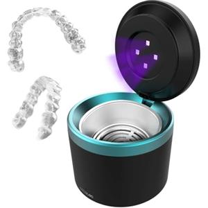 Cecotec Pulitore Ultrasuoni Dentale per Apparecchi e Protesi ToothCare Elite Clean. Pulizia con Vibrazioni Ultrasoniche, Cestello Inserimento/Estrazione, Luci UV, Risultati in 5min, Serbatoio 200ml