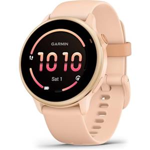 Garmin vívoactive 6, Smartwatch AMOLED 1,2" 2.000 nit, Cassa 42mm, Musica, GarminPay, +80 Sport, GPS, Cardio, Coach, Dinamiche di corsa, App Mobility, Autonomia 11 giorni, Pink Dawn