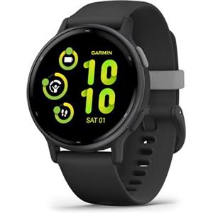 Garmin vívoactive 5, Smartwatch AMOLED 1,2", Cassa 42mm, Musica, GarminPay, +30 Sport, GPS, Cardio, Coach Sonno, Benefici Workout, Autonomia 11 giorni, Black & Slate