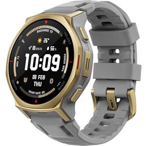 Amazfit T-Rex 3 Pro Smartwatch Outdoor 44 mm Display AMOLED in zaffiro, torcia integrata, ghiera in titanio, GPS Dual-Band, mappe offline, fino a 17 giorni di autonomia, 10 ATM, 180+ modalità sportive