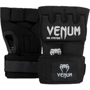 Venum, Kontact Gel Guantoni Wraps, Uomo, XS, Nero/Argento