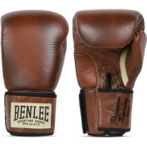 Ben Lee Benlee Leather Boxing Gloves Premium Training 199041 - Guanti da boxe, 12 oz marrone/nero/beige