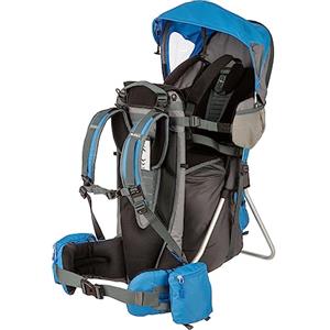 Salewa Koala II Zaino Porta Bebè Blu - Comodo e Sicuro per Escursioni con Parapioggia e Parasole