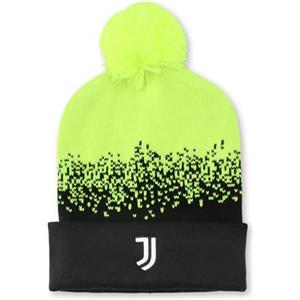 Juventus - Berretto Invernale con Logo, Prodotto Ufficiale, Giallo Fluo