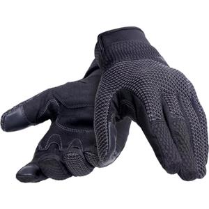 Dainese - Torino Gloves, Guanti da Moto in Tessuto, Protezioni sulle Nocche, Touch Screen, Guanti Moto da Uomo, Nero/Antracite, XS