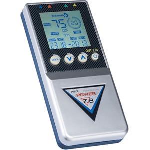 TESMED elettrostimolatore Muscolare Max 7.8 Power con 8 elettrodi- 125 tipologie di trattamenti: Addominali, potenziamento, Aumento Muscolare, estetica, Massaggi Benessere