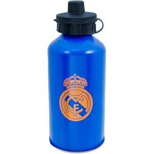 Hy-Pro Bottiglia opaca con licenza ufficiale Real Madrid CF 500 ml - alluminio, beccuccio integrato, finitura opaca, a prova di perdite, leggera, tappo, coperchio, 0,5 l, ottima idea regalo per calcio