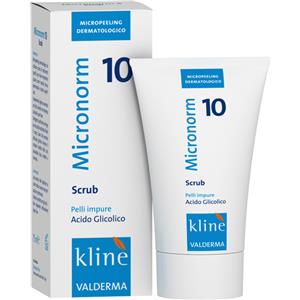 VALDERMA MICRONORM Glico Scrub 10 Detergente purificante per pelle acneica brufoli punti neri 75ml