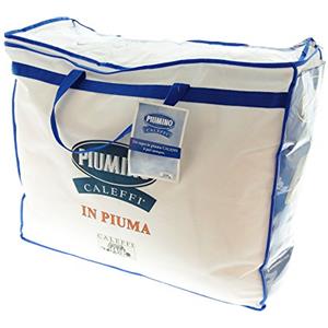 Caleffi Piumino Invernale Piazza e mezza 200x200cm Piuma d'oca 100% peso 420gr/mq