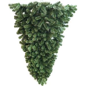 Stilé Collection GIOVE Albero di Natale a Parete Sottosopra H 135 cm in PVC da Appendere Apertura ad Ombrello 2 Parti + Gancio