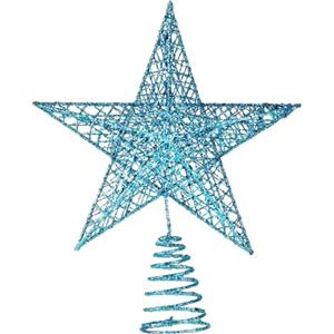 NUOGUAYI Stella puntale per albero di Natale, Puntale per Albero di Natale, Glitter Albero Topper, Topper e Decorazione Natalizia (C)