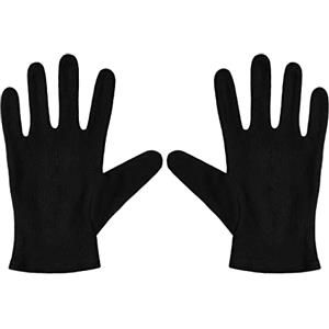 BALINCO GUANTI IN COTONE NERI, taglia unica, costume da uomo e donna anni '20, guanti in tessuto, accessorio per carnevale, festa di San Silvestro, capodanno