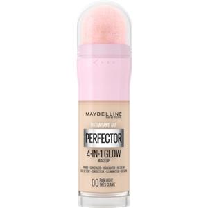 L'Oréal Paris Maybelline New York Fondotinta Perfezionante Instant Perfector 4-in-1 Glow, Minimizza, Corregge, Uniforma e Illumina, Finish Luminoso Senza Imperfezioni, 20 ml, Tonalità: 00 Fair-Light