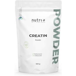 Nutri + Creatina monoidrato 500 g - Creatina in polvere - pura al 99,99% - ad alto dosaggio, ultra fine, vegana e neutra - Nutri + Creatine Powder Mono Mesh 200 non aromatizzata
