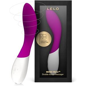 LELO MONA Wave Vibratore per Donna con Tecnologia WaveMotion e 12 Modalità di Vibrazione, Vibratori, Vibratori Donna con Movimento Wave, Rosso Profonda (Deep Rose)