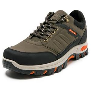 JOMIX Scarpe Uomo Trekking Scarpe da Montagna Antiscivolo e Ammortizzanti Traspiranti e Leggere per Arrampicata e Alpinismo all'Aperto MOS255036 (Marrone,41)