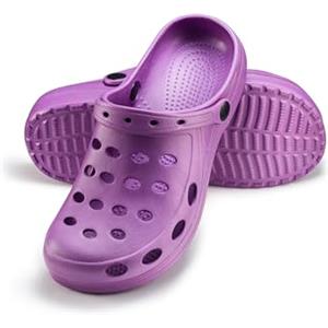 ESTRO Ciabatte da Giardino Uomo - Sabot Uomo Unisex Ciabatte Gomma Sabot Donna Pantofole Donna Estive A02 (38, Viola)
