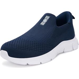 Hsyooes Scarpe da Ginnastica Uomo Scarpe da Corsa su Strada Donna Sportive Palestra Scarpe da Lavoro Slip-ins Sneakers Blu 36EU