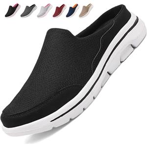 Acfoda Zoccoli Donna Uomo Sabot Ciabatte Ortopediche Estive Traspiranti Pantofole da Casa Leggero Comode Sandali Spiaggia Antiscivolo Scarpe Giardino con Plantare Estraibile 02 Nero 42