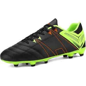 DREAM PAIRS Scarpe da Calcio da Uomo Tacchetti da Calcio Sport Spike Athletics All'aperto Bambini Teenager Scarpe Nero/Grigio SDSC2201M-E Taglia 45 (EUR)