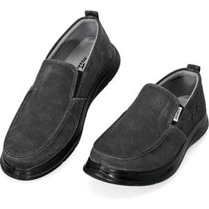 JOMIX Sneakers Scape da Uomo Senza Lacci Slip on Sportive Casual Running Corsa da Ginnastica Outdoor Jogging 40-45 MLO260013 (Nero,42)