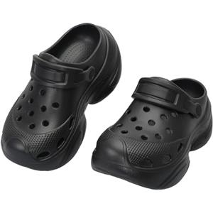 JOMIX Ciabatte da Donna Estive Mare Pantofole Cuscino Sandali da Doccia Traspiranti Antiscivolo Scarpe da Interni ed Esterni WEG260114-0 (Nero,35-36)