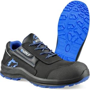 BWOLF Spire Scarpe da Lavoro da Uomo S3 Scarpe Antinfortunistiche Uomo S3 Impermeabili, Resistenti all'olio, Antiscivolo con Tecnologia 4x4 Grip con Suola Intercambiabile ergonomica, Blu/Nero, 45 EU