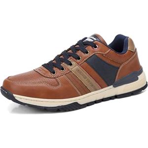 ARRIGO BELLO Sneakers Uomo Scarpe da Ginnastica Eleganti Casual Sportive Trekking Traspiranti Interior all'Aperto Taglia 41-46(L Marrone, 44)