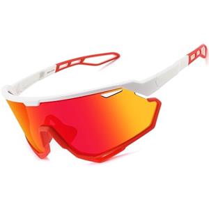 SINSPORT eyewear Occhiali da Ciclismo per Uomo Donna, Occhiali da Sole Sportivi Occhiali MTB per Bici Running Baseball Correre Anti-UV400