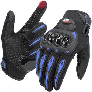 KEMIMOTO Guanti Moto Estivi, Guanti da Moto Uomo Donna, Guanti da Motociclismo Touchscreen con Protezione per Motociclo, Ciclismo, Campeggio, Outdoor e Attività Sportive