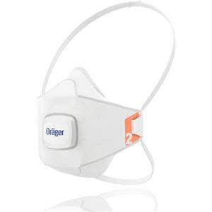 Dräger X-plore 1920 V Set di 3 maschere antipolvere monouso con protezione FFP2 adatto a costruzione, fai da te, pittura, Taglia S