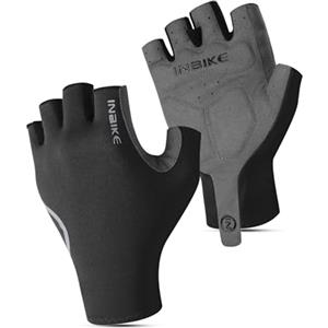 INBIKE Guanti Ciclismo Estivi Guanti MTB Guanti Bici Antiscivolo Traspirante Guanti Sportivi per Corsa, Guida, Arrampicata da Uomo e Donna Blu Navy,S