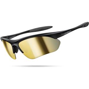 Lamicall Occhiali da Sole Ciclismo Polarizzati - [22g & Design Avvolgente] UV400 Protezione, TR90-Montatura, Nasello Regolabile, Occhiali da Sole Sportivi Multifunzionali per Pesca/Corsa/Escursionismo
