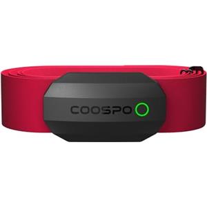 COOSPO H808S Fascia Cardio Cardiofrequenzimetro Fascia Toracica Bluetooth/ ANT+, Sensore di Frequenza Cardiaca Impermeabile IP67 Compatibile con CoospoRide/ wahoo fitness/ strava/ Pulsoid