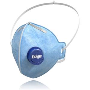 Dräger X-plore 1720V - Maschera antipolvere FFP3 con valvola, taglia unica, confezione da 3
